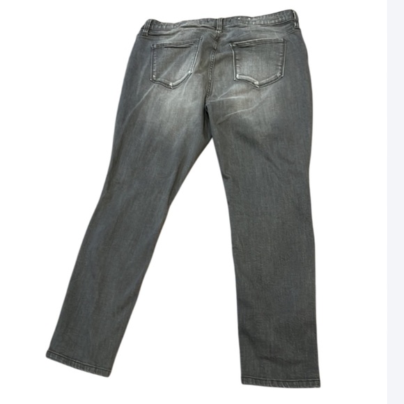 Eunina Mica Mid Rise Skinny Ankle Jeans in Gray, Distressed, Size 1XL - Picture 2 of 15